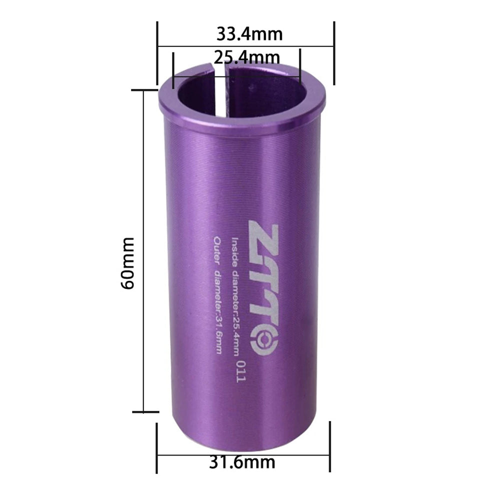 ZTTO Bike Seat Post Adapter Aluminum Bicycle Seat Post Tube Reducing Sleeve Converter ZTTO Bike Seat Post Adapter Aluminum Bicycle Seat Post Tube Reducing Sleeve Converter